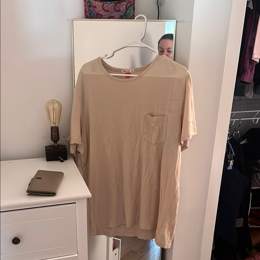 Men's Beige T-Shirt